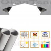 Çadır,Branda,Tente,Gölgelik Su Geçirmez,1100Dtex,Ebatlı Branda Polyester 9X4 - 2