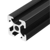 30x30 Siyah Sigma Profil 8 Kanal (1 Mt) - 3