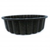 KEK TART KALIBI DİLİMLİ DÖKÜM GRANİT 26CM SİYAH - 2