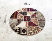 Kırkyama El Dokuma Halı 100cm XHE0050 - 4