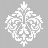 Damask 5 Stencil Tasarımı 30 x 30 cm - 1