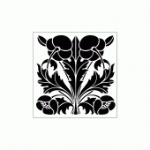 Çini 8 Stencil Tasarımı 30 x 30 cm - 1