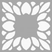 Nita Çiçek Motifi Stencil Tasarımı 30 x 30 cm - 1