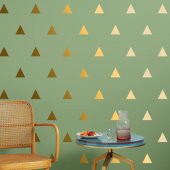 Üçgenler Metalik Duvar Stickerı - 1