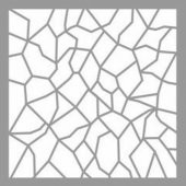 Mozaik Vitray Stencil Tasarımı 30 x 30 cm - 1