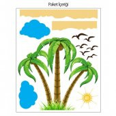 Palmiye Dev Duvar Sticker - 2