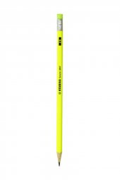 kurşun kalem neon silgili sarı 4907/2b-24 / stabılo - 1