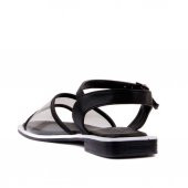 Moxee - Siyah Renk Kadın Şeffaf Sandalet - 4