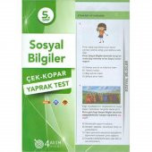 4 Adım 5. Sınıf Sosyal Bilgiler Çek Kopar Yaprak Test - 1