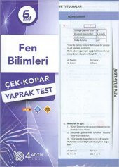 4 Adım 6. Sınıf Fen Bilimleri Çek Kopar Yaprak Test - 1