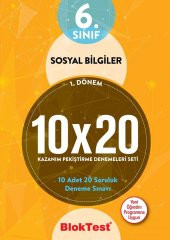 Tudem 6. Sınıf Bloktest 1. Dönem Sosyal Bilgiler 10x20 Kazanım Pekiştirme Denemeleri Seti - 1