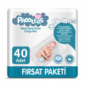 PADDLERS 4X10 ADET BEBEK BAKIM ÖRTÜSÜ 60X60 Boyutunda - 1