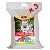 Bonny Nice Doğal Kedi Kumu Çam Pellet 10 kg 20 l x 3 Paket - 1