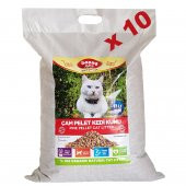 Bonny Nice Doğal Kedi Kumu Çam Pellet 10 kg 20 l x 10 Paket - 1