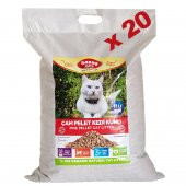 Bonny Nice Doğal Kedi Kumu Çam Pellet 10 kg 20 l x 20 Paket - 1