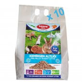 Bonny Nice Doğal Çam Pelet Tavşan Altlığı 2 kg 4 l x 10 Paket - 1