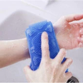 Banyo Sırt Kesesi Çift Taraflı Slıkon Duş Lifi Sırt Fırçası 60 cm - 3