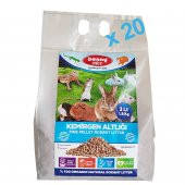 Bonny Nice Doğal Çam Pelet Hamster Altlığı 2 kg 4 l x 20 Paket - 1