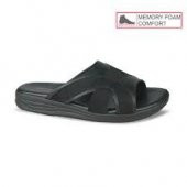 9956-3 SİYAH  ERKEK MEMORY FOAM COMFORT TABAN ANATOMİK TERLİK - 1