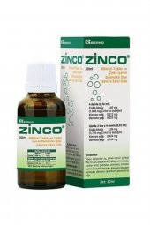 Zinco Bitkisel Yağlar ve Çinko İçeren Damlalıklı Şişe Takviye Edici Gıda 30 ml - 1