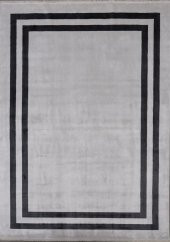 Halı Home Halı Amber Koleksiyonu 1008 Krem Antrasit Saçaklı Halı - 3