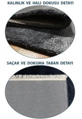 Halı Home Halı Amber Koleksiyonu 1008 Krem Antrasit Saçaklı Halı - 5