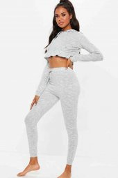 Merry See Gri Kapşonlu Eşofman Takım - 3