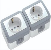 Edna Sıva Üstü İkili Topraklı Priz - 1