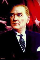Atatürk Resmi Raşel Kumaş 100x150cm. - 1
