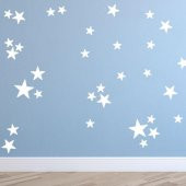 Çocuk Bebek Odası Duvar Yıldız Sticker Etiket Dekor 160 Adet - 3