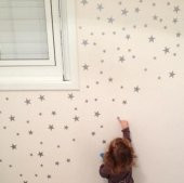 Çocuk Bebek Odası Duvar Yıldız Sticker Etiket Dekor 160 Adet - 5