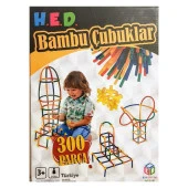 Hobi Eğitim Dünyası Bambu Çubuklar 300 Parça HED-333 - 3