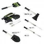 Square X-14 Katlanır Kürek Kazma Balta Bıçak Teste - 2