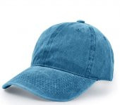 Beyzbol Şapkası 100 Pamuk Düz Eskitme - Yeni Sezon – Son Trend - Mavi - 3