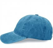 Beyzbol Şapkası 100 Pamuk Düz Eskitme - Yeni Sezon – Son Trend - Mavi - 4
