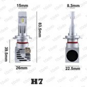 10oto TN H7 Mini Led Xenon 10000LM ZES ÇİPLİ M3 Süper Küçük (Odaklamalı) - 2