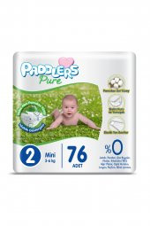 Paddlers Pure Bebek Bezi 2 Numara Mini 76 Adet (3-6 Kg) Jumbo Paket - 5