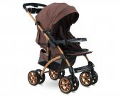 Babyhope BH-609 Polo Çift Yönlü Bebek Arabası Kırçıllı Kahve - 1