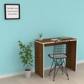 Kenzlife bilgisayar çalışma masası kızıldız 075*070*40 cvz + 1 sandalye takımı ofis sekreter - 1