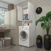 Kenzlife Çamaşır Makinesi Dolabı Veronika Byz 180*066*20 Banyo Çift Kapaklı Arkalıksız - 1