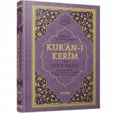 Kuranı Kerim Ve Yüce Meali 2 Renk Mühürlü Rahle Boy - 1