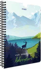 Gıpta A4 80 Yaprak Çizgili Adventure Spiralli Karton Kapaklı Defter - 1