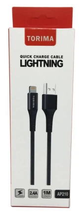 Torima 2.4A Iphone Lightning USB Hızlı Halat Şarj Kablosu-TR210 thumbnail 2