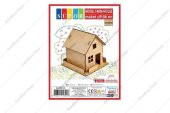 Südor Ahşap Maket Çiftlik Evi 125x130x130 mm MD1-02 - 1