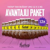 Hatap Tam Buğday Unu 12 x 1 KG Avantajlı Paket - 1