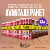 Hatap Lüks Un 6 x 1 KG + Tam Buğday Unu 6 x 1 KG Avanatajlı Paket - 1
