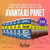 Hatap Çok Amaçlı Un 6 x 1 KG + Tam Buğday Unu 6 x 1 KG Avanatajlı Paket - 1