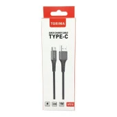 Torima 2.4A Type-C Halat Şarj-Data Kablosu Siyah-AP210 thumbnail 2