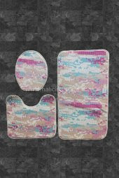 Saray Halı 3lü Kaymaz Taban Klozet Takımı hm003 - 1