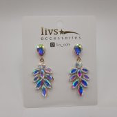 Abiye Taşlı Küpe  Livs KÜ-09-0005 - 1